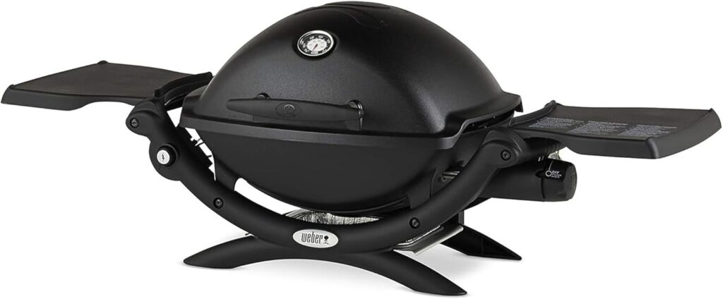 Weber Q1200 Liquid Propane Portable Gas Grill For Travel And Camping
