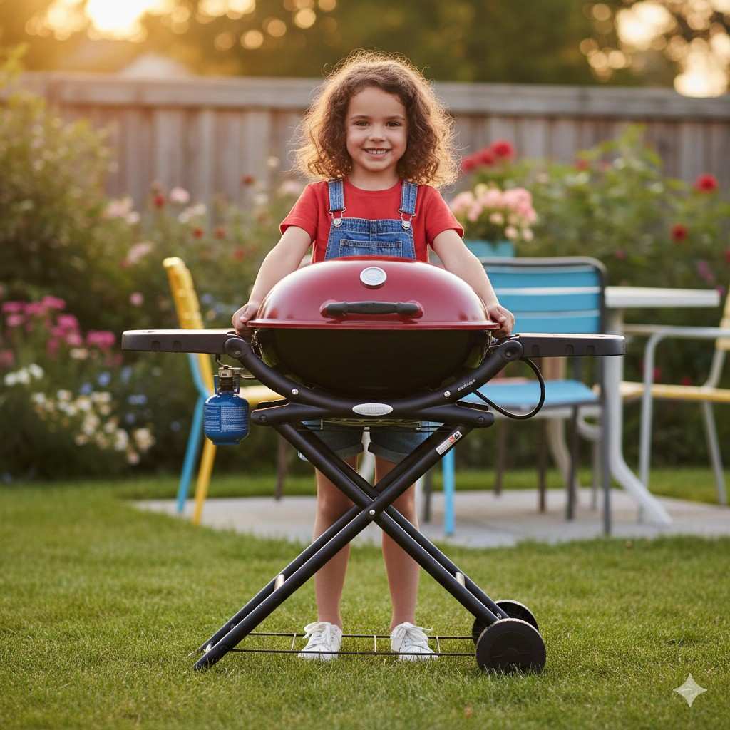 Weber Q2200 Reviews: Our Favorite Portable Gas Grill 2 Little Girl Pitmaster Presenting Weber Grill