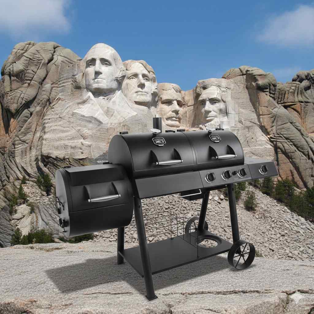 Oklahoma Joe'S Charcoal Gas Smoker Combo