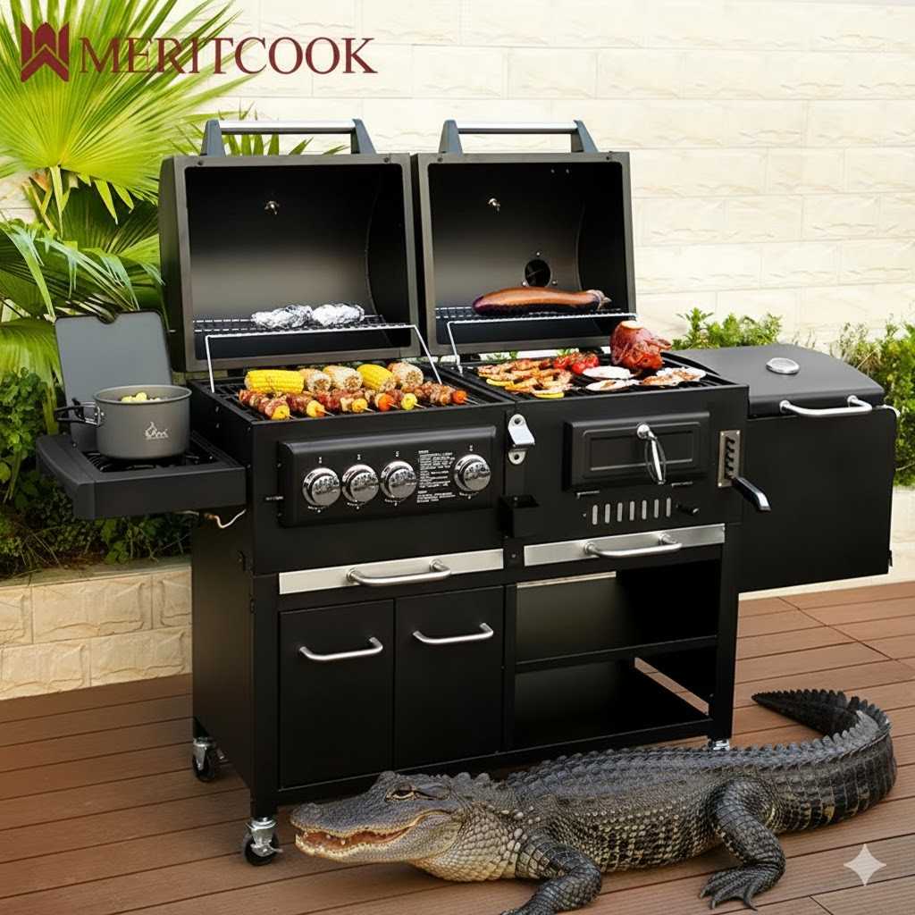 Smoke Hollow Gas-Charcoal Smoker Combination Grill