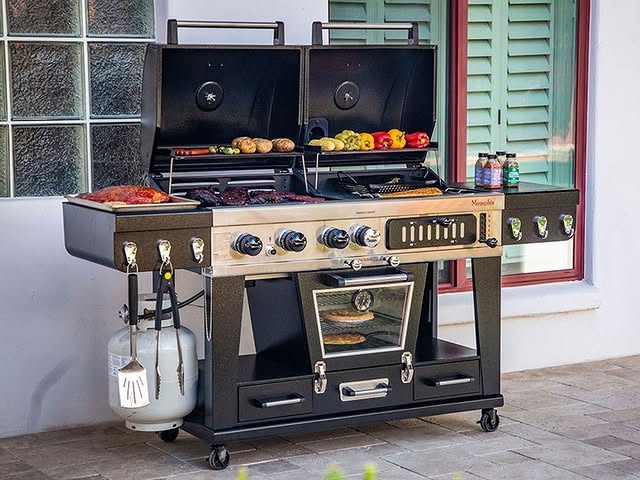 Pit Boss Memphis Ultimate Gas And Charcoal Combo Grill With Smoker