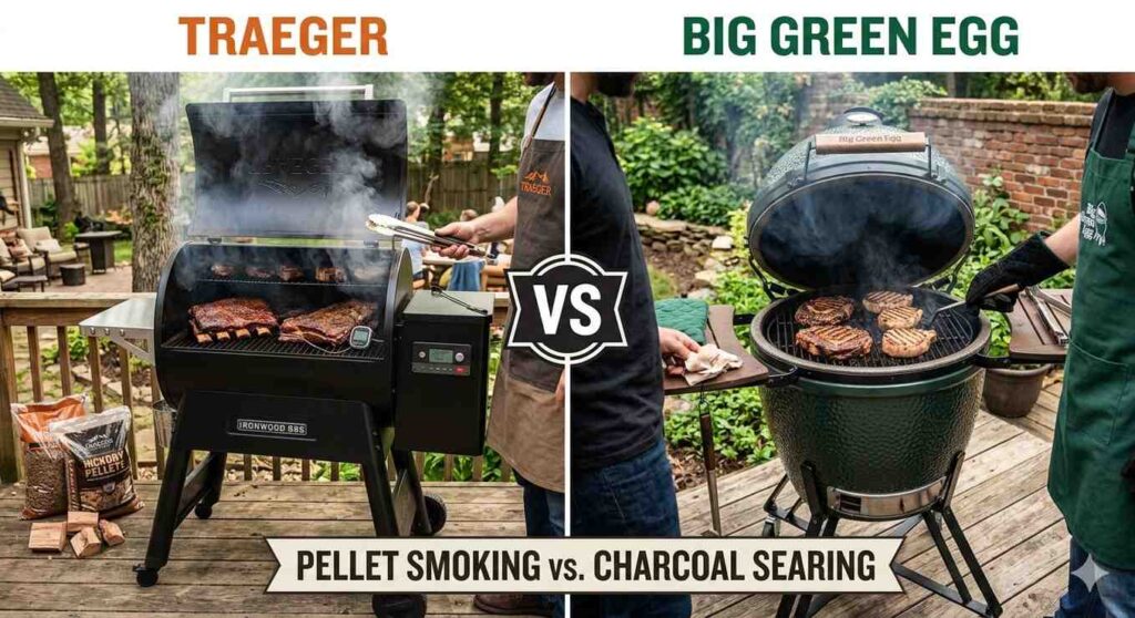 Trager Versus Big Green Egg Grills