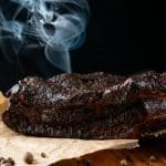 Smoked Beef Brisket Bbq With A Dark Bark