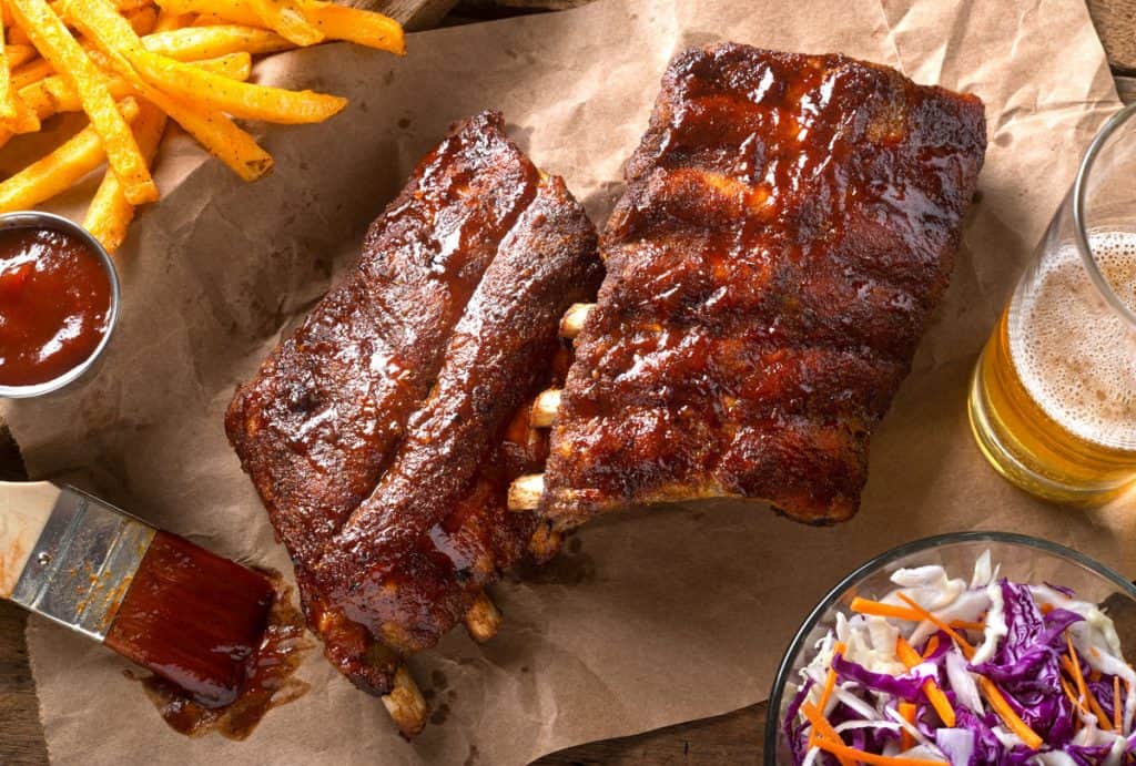 how much does a rack of beef ribs weigh