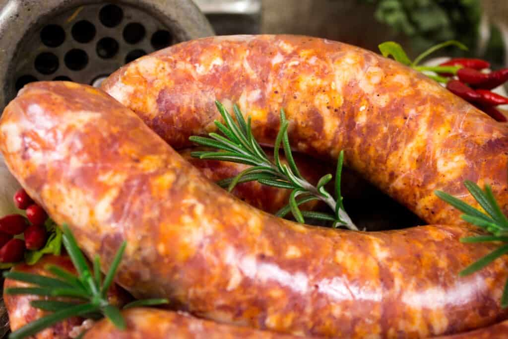 what is the ratio of salt to meat in sausage