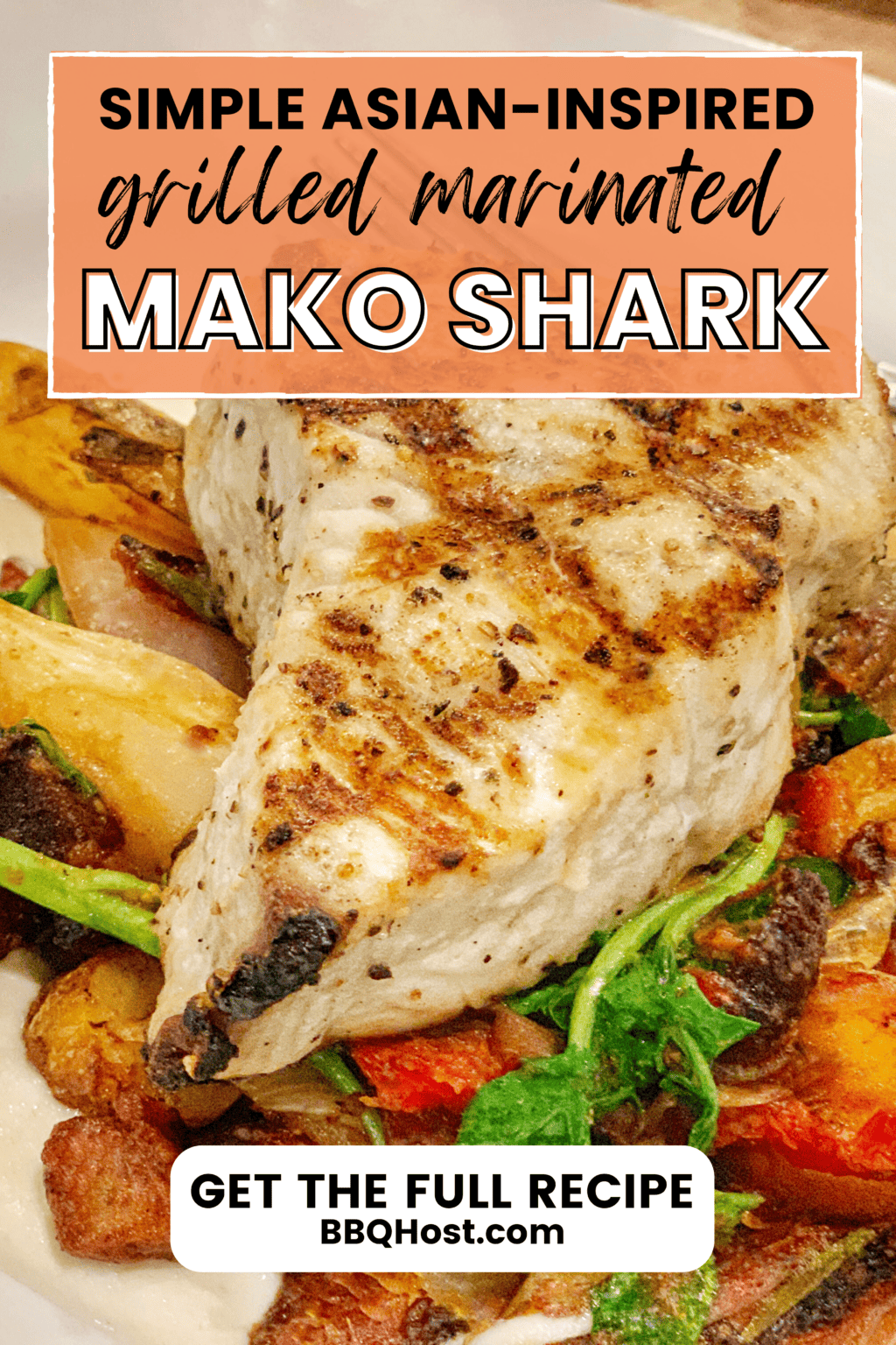 Simple Asian-Inspired Grilled Marinated Mako Shark