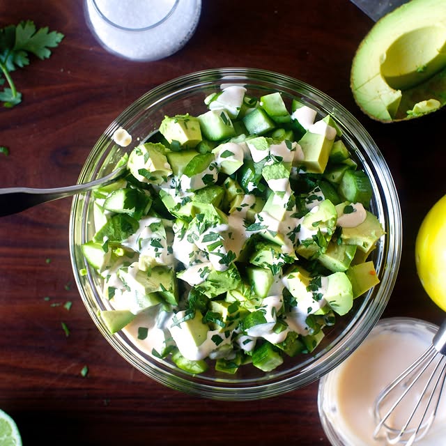 Avocado Cucumber Salad