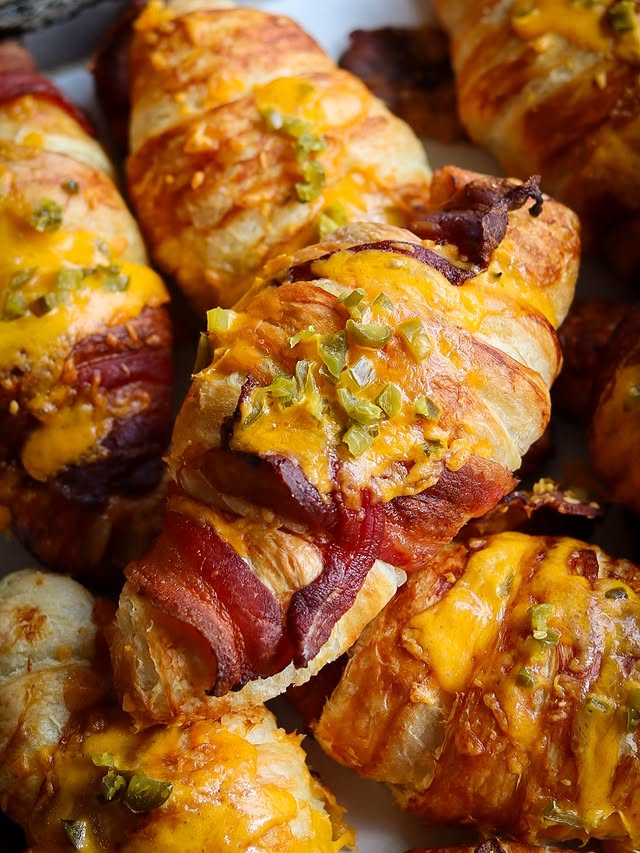 Cheddar Bacon And Jalapeño Popper Croissant