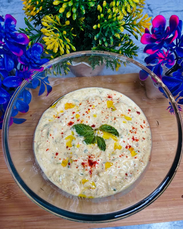 Colorful Delight In A Bowl Of Indian Raita Side Dish 