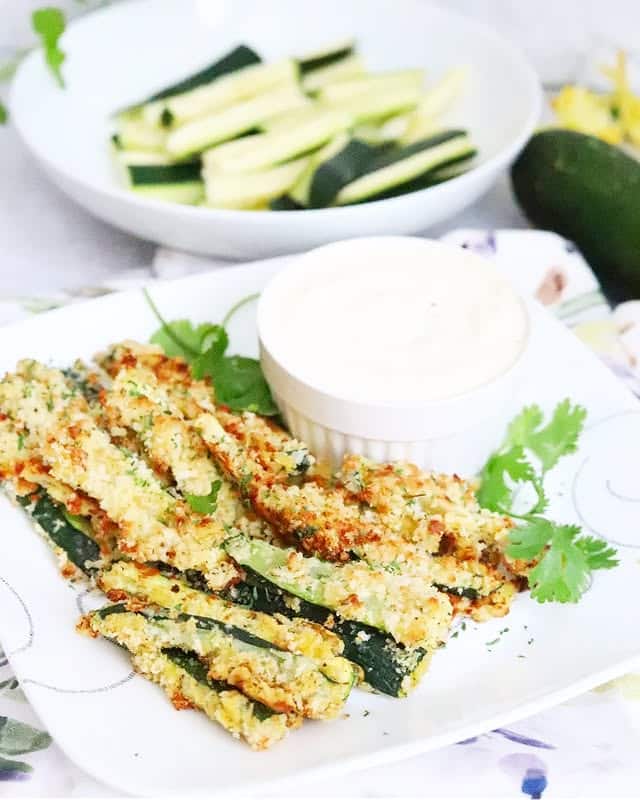 Crispy Zucchini Fries With Almond Flour Crust