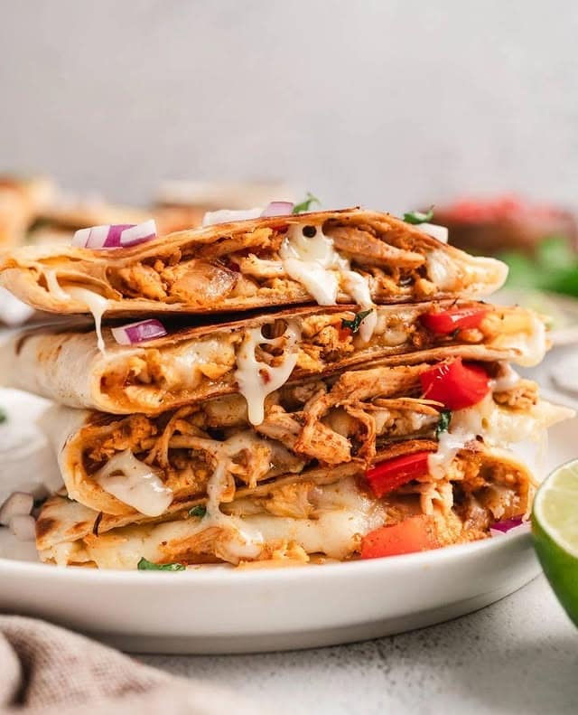 easy chicken quesadillas for lazy nights