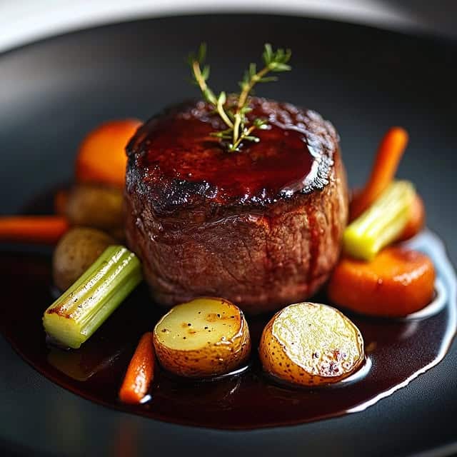 Filet Mignon With Red Wine Reduction