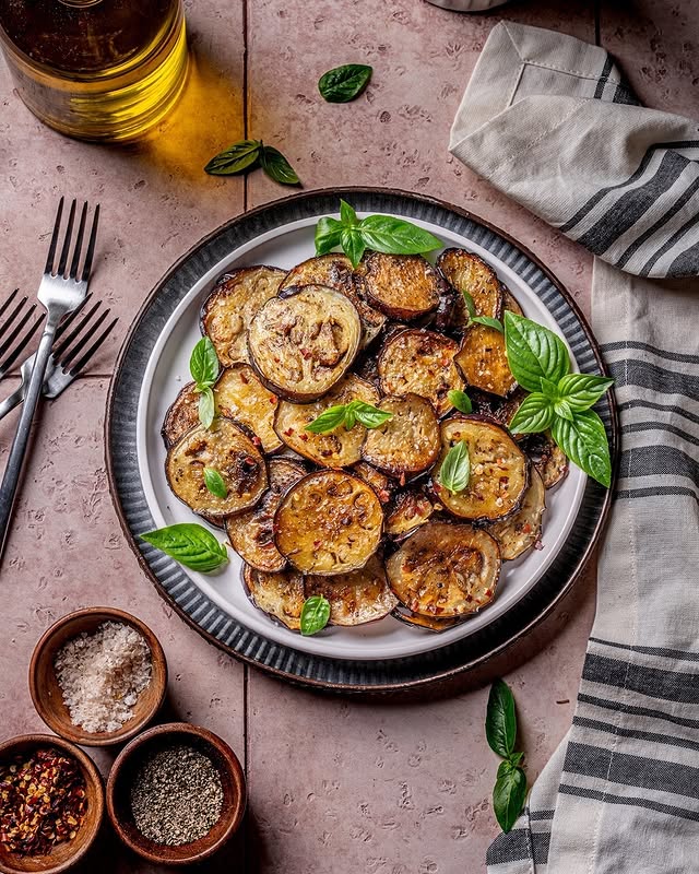 Grilled Eggplant With Garlic Butter