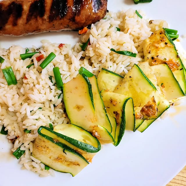 Grilled Zucchini Ribbons