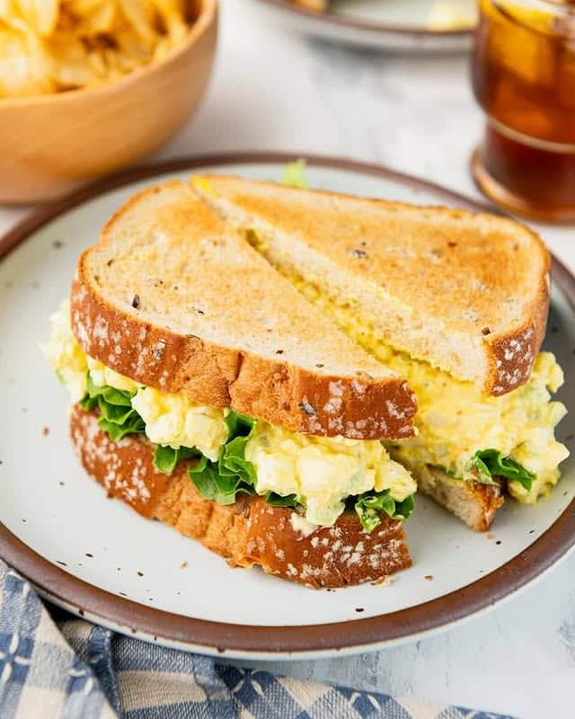 High Protein Meal Egg Salad Sandwich