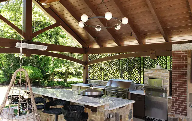 modern backyard outdoor kitchen ideas
