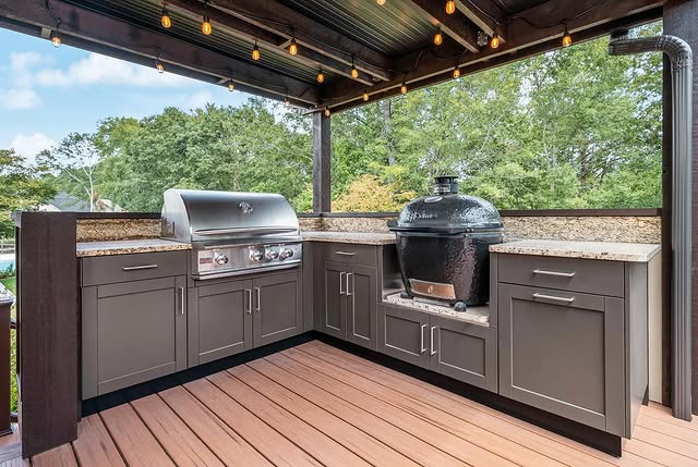 outdoor grill station