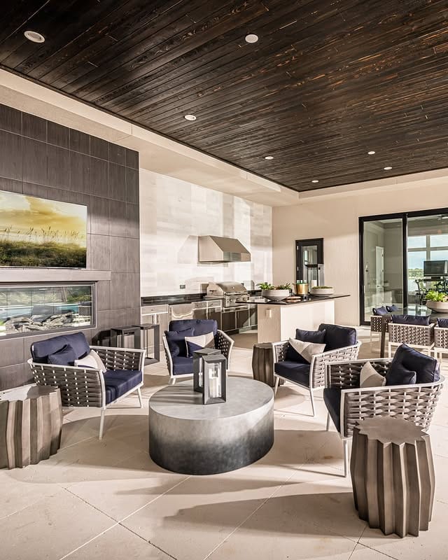 Outdoor Kitchen Hangout Area