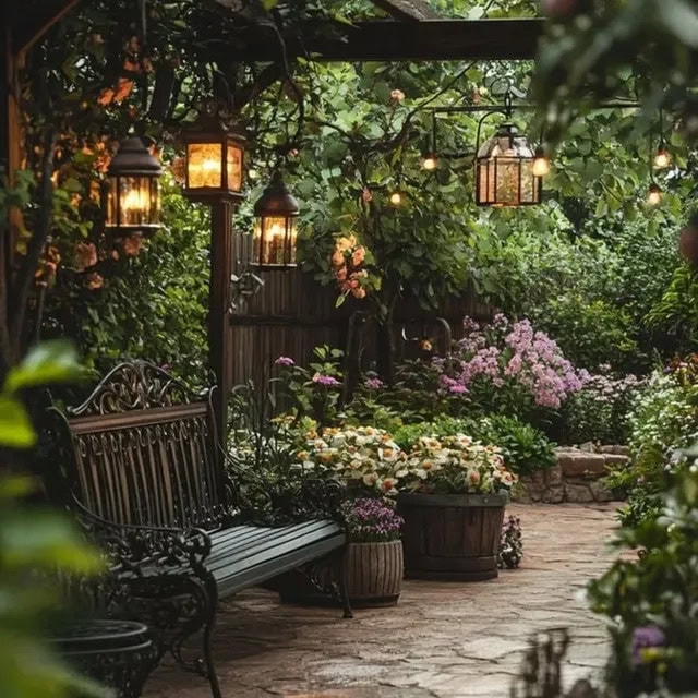 Seasonal Greenery And Plants For Outdoor Kitchen