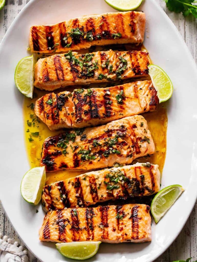 Simple And Quick Paleo Cilantro Lime Grilled Salmon