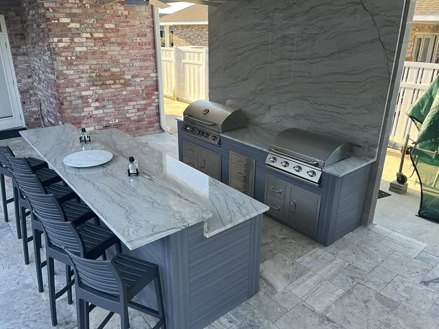 11 Stylish Concrete Outdoor Kitchen Ideas You’ll Want To Copy 1 Sleek Modern Minimalist Concrete Outdoor Kitchen
