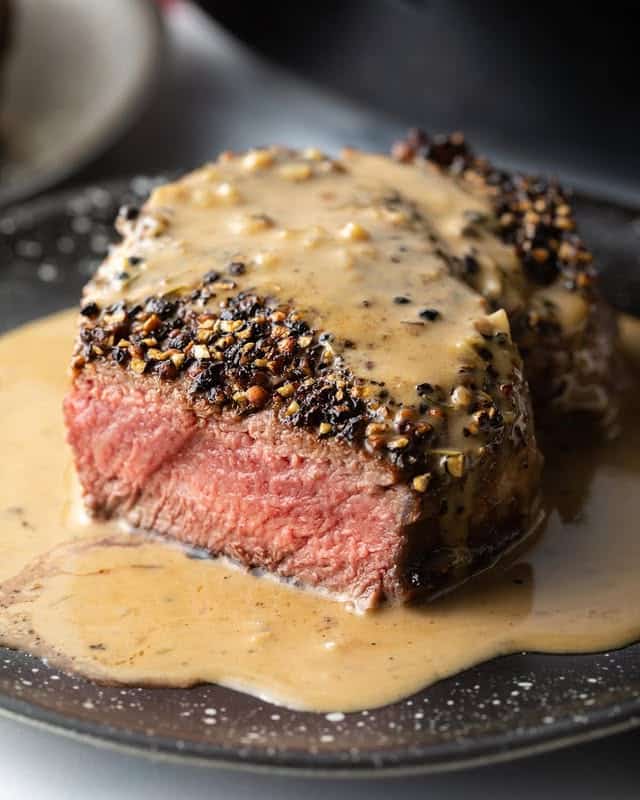 Steak Au Poivre French Style