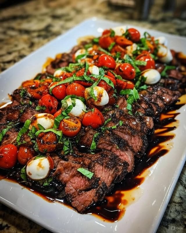 Balsamic Glazed Flank Steak