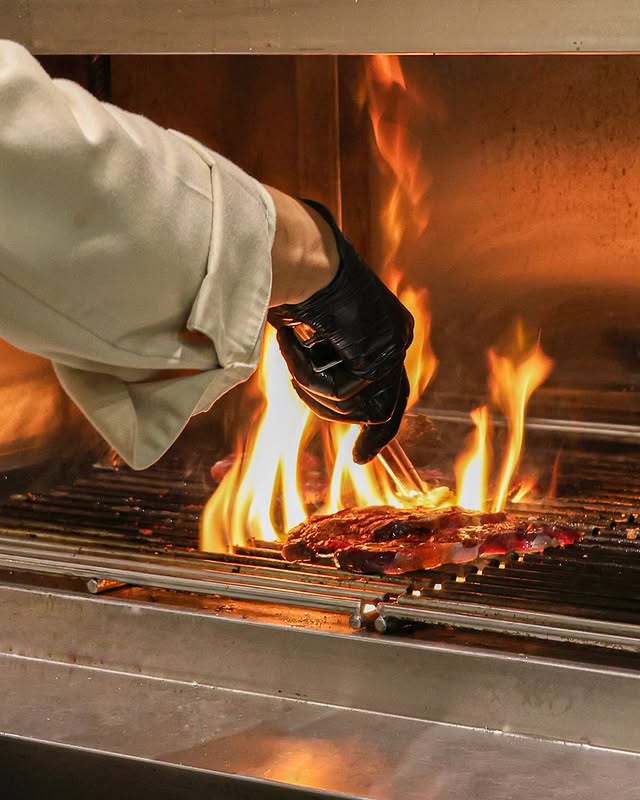 Bbq Grill Flame Searing Meat