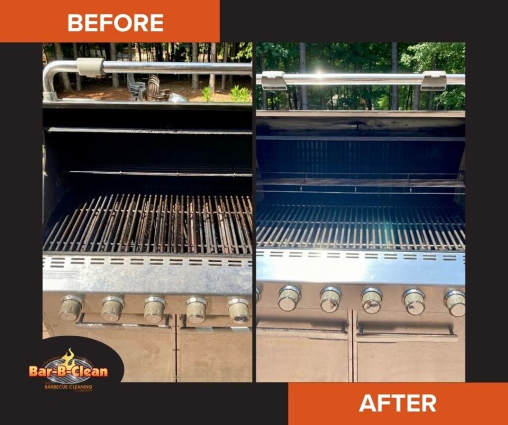 Before And After Cleaning Bbq Grill 
