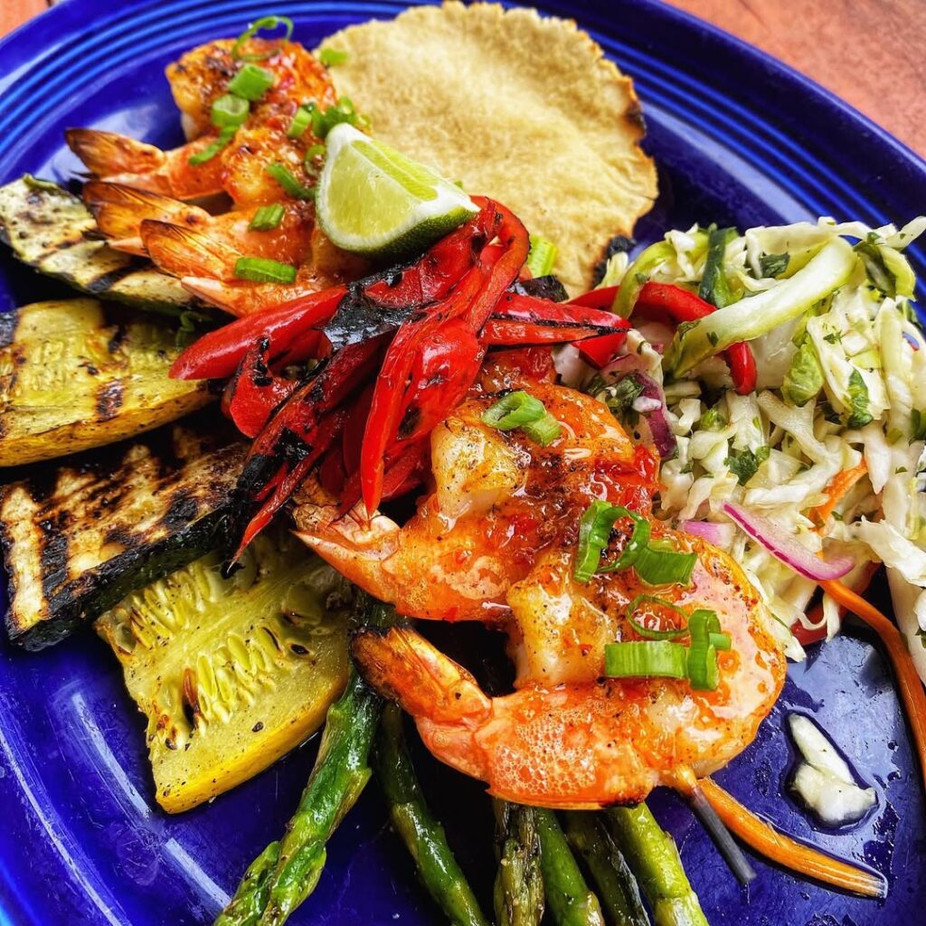 Fire Up The Grill, Not The Calories: Grilled Recipes For Slimming That Sizzle 2 Chili Lime Shrimp Skewers