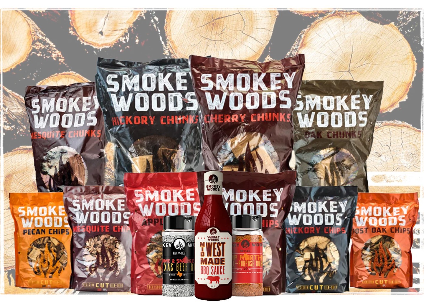 different wood types for bbq grill fuel