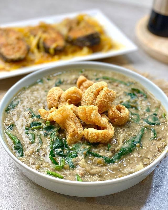 Ginisang Monngo Mung Bean Stew With Shrimp And Pork