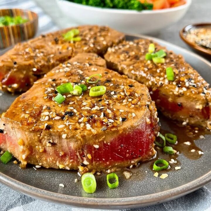 Honey Sesame Glazed Grilled Tuna