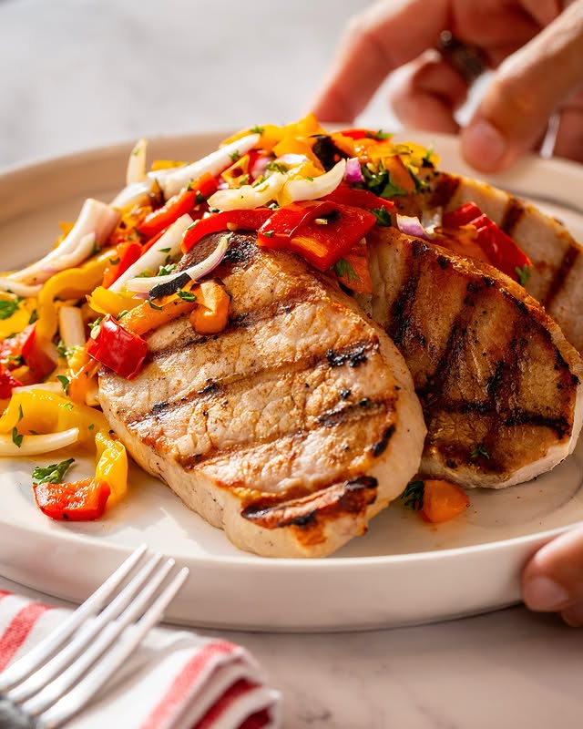 Bbq Temperature Chart For Beginners: How Hot Should Your Meat Be? 2 Juicy Bbq Pork And Peppers