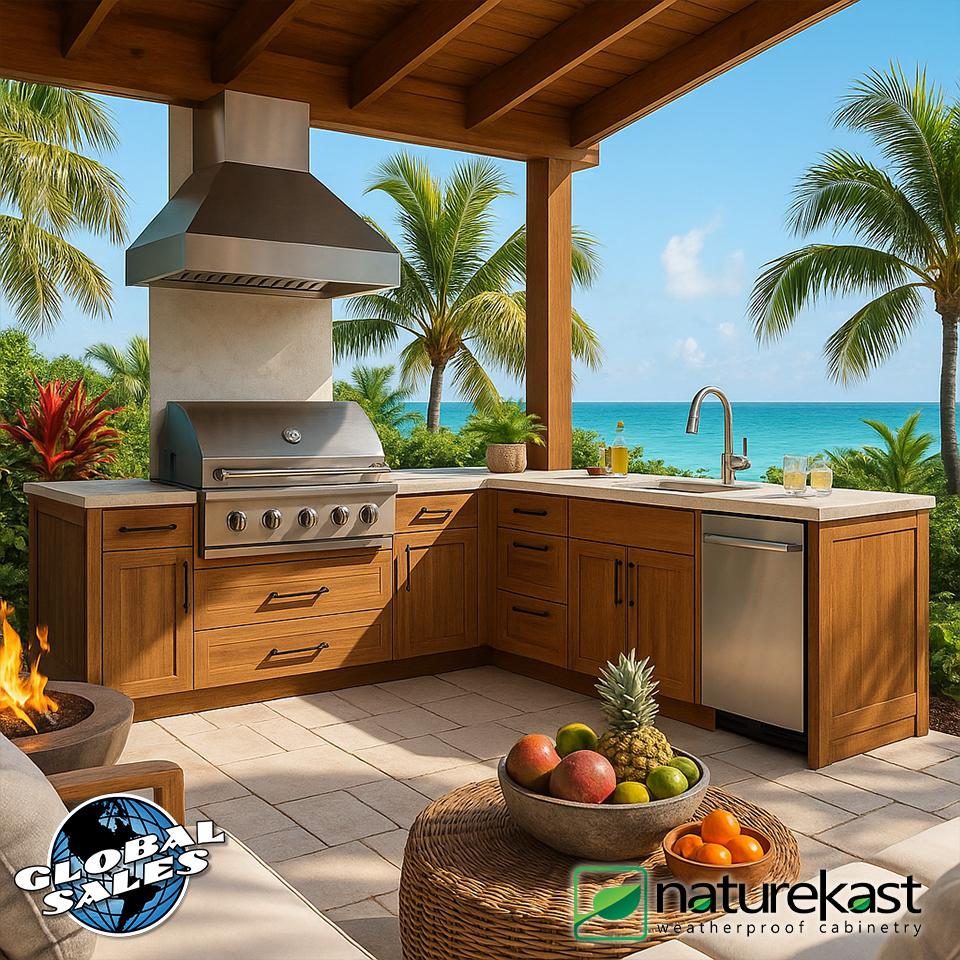 Top 10 Stylish Outdoor Kitchen Cabinets To Elevate Your Backyard Cooking Space 6 Naturekast Weatherproof Cabinetry