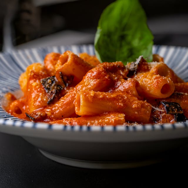 Eggplant And Sausage Pasta Bake