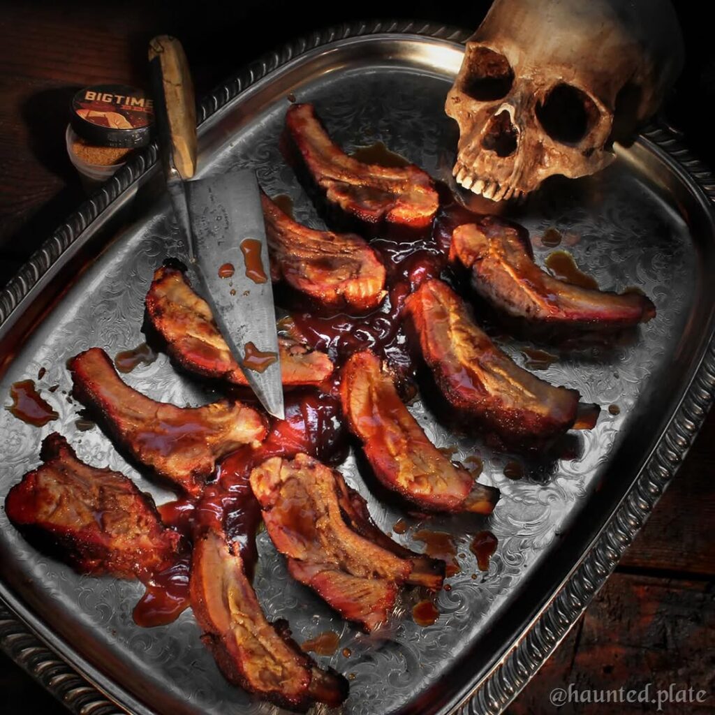 Boo-Cue Party! 15 Halloween Bbq Ideas For Ghouls And Guests 9 Ribs Of The Damned Halloween Bbq Ideas