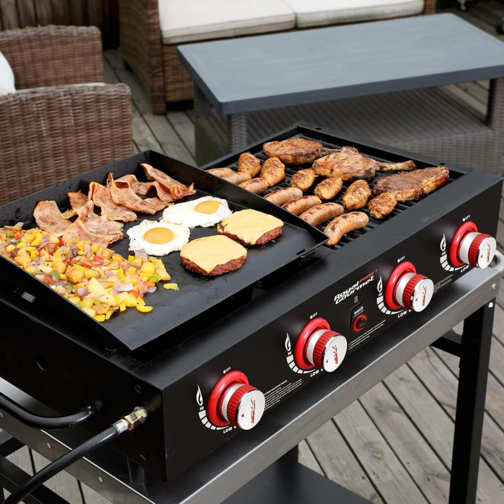 Royal Gourmet Gd4002T Tailgater Grill And Griddle Combo