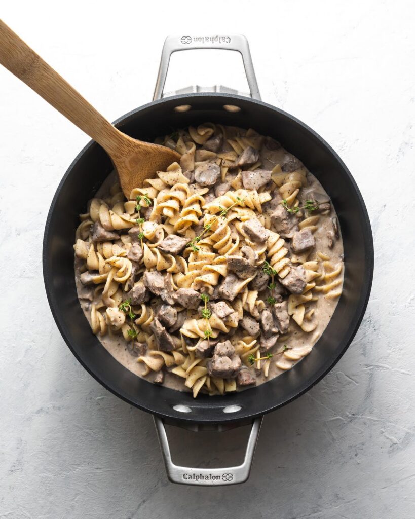 Slow Cooker Steak Stroganoff