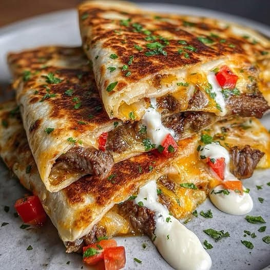 Steak And Blue Cheese Flatbread