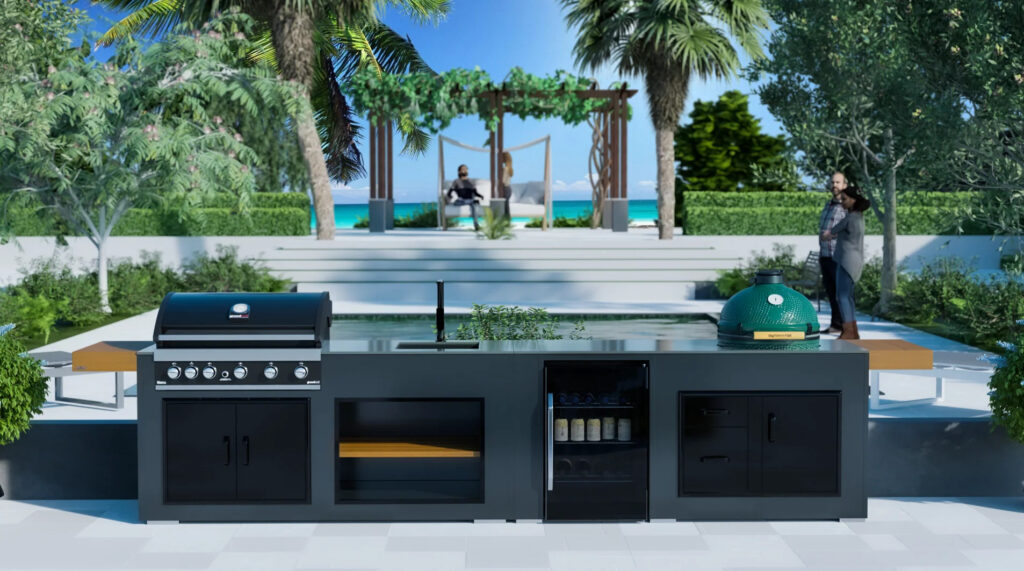 Top 8 Big Green Egg Outdoor Kitchen Inspirations 5 The Coastal Chic Outdoor Kitchen