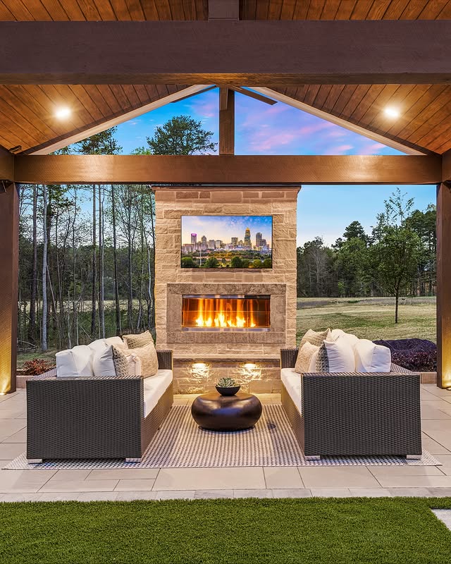 Turn Your Backyard Into A Pizzeria: 17 Outdoor Kitchen With Pizza Oven Ideas 14 The Covered Lounge Kitchen