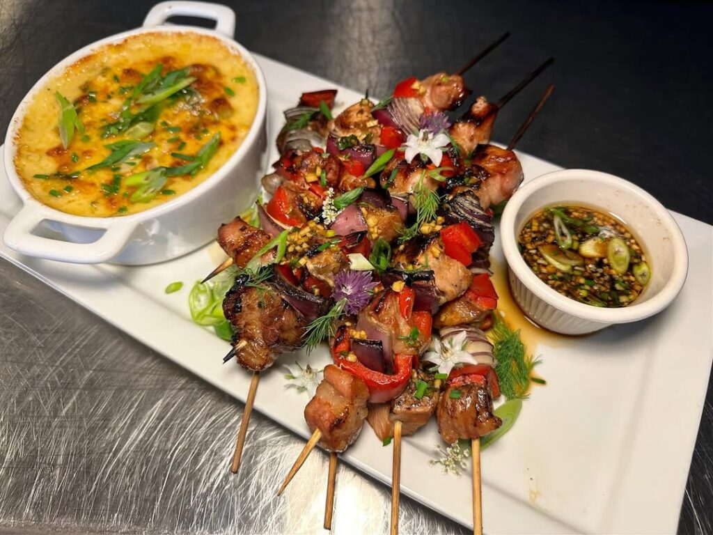 Bbq Pork And Corn Skewers