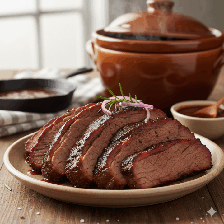 Crockpot Beef Brisket With Smoky Bbq Sauce