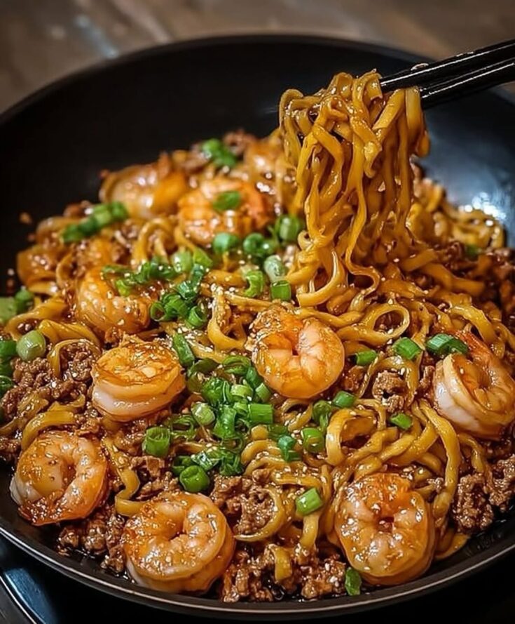 Easy Shrimp Stir Fry Noodle Recipe
