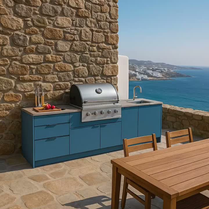 10 Outdoor Kitchens Around The World: Design Ideas From Every Culture 5 Greek Mediterranean Style Outdoor Kitchen