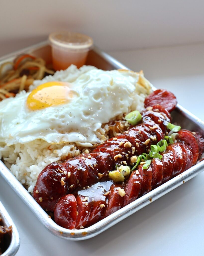 Grilled Longganiza Served Filipino Style