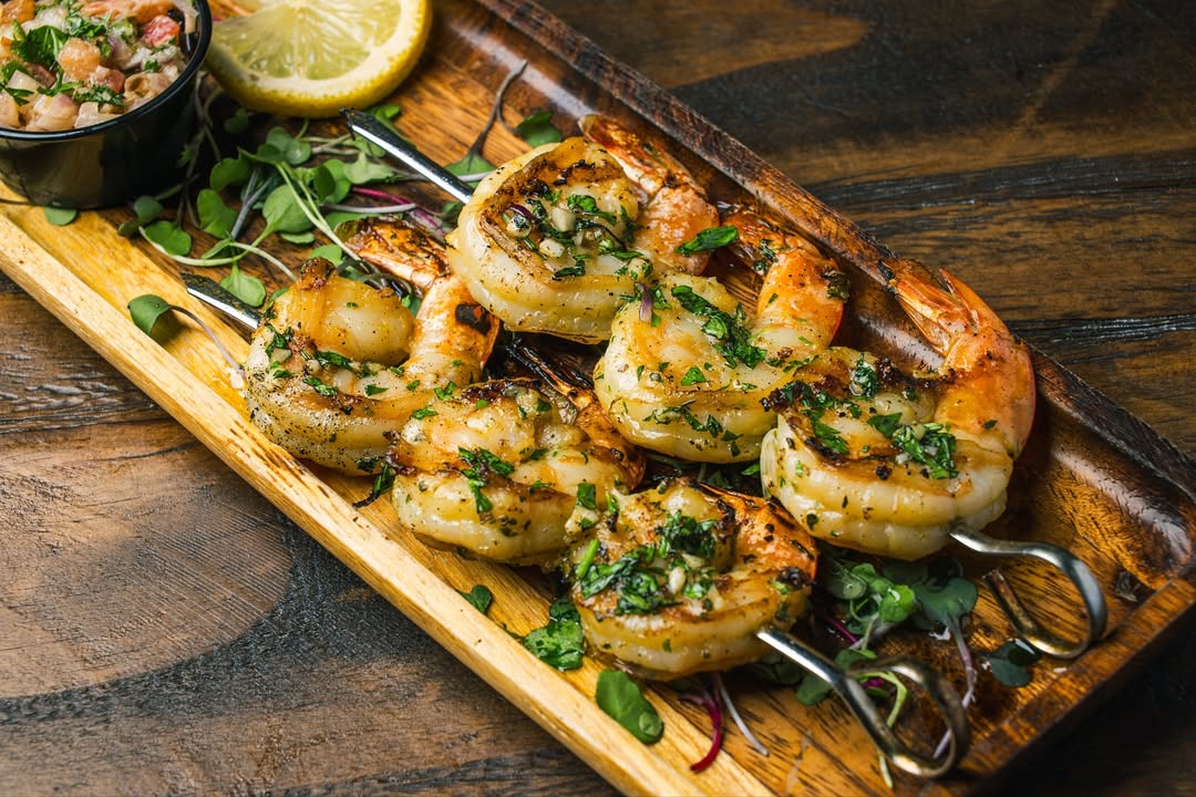 grilled shrimp skewers