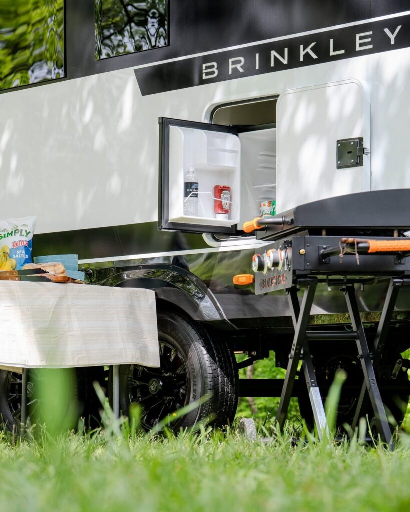 Grilling With A Brinkley Rv While On A Road Trip