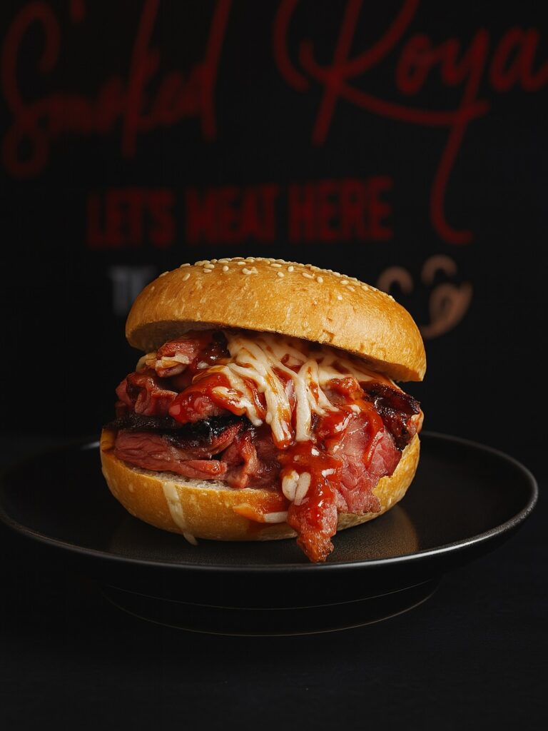 Hamburger With Montreal Smoked Meat